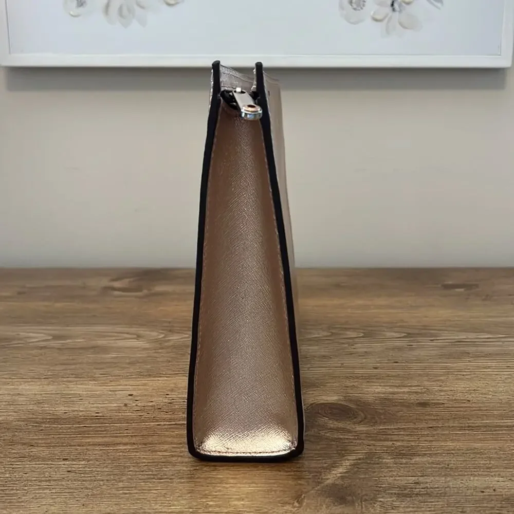Henri Bendel West 57th Cosmetic Clutch in Rose Gold